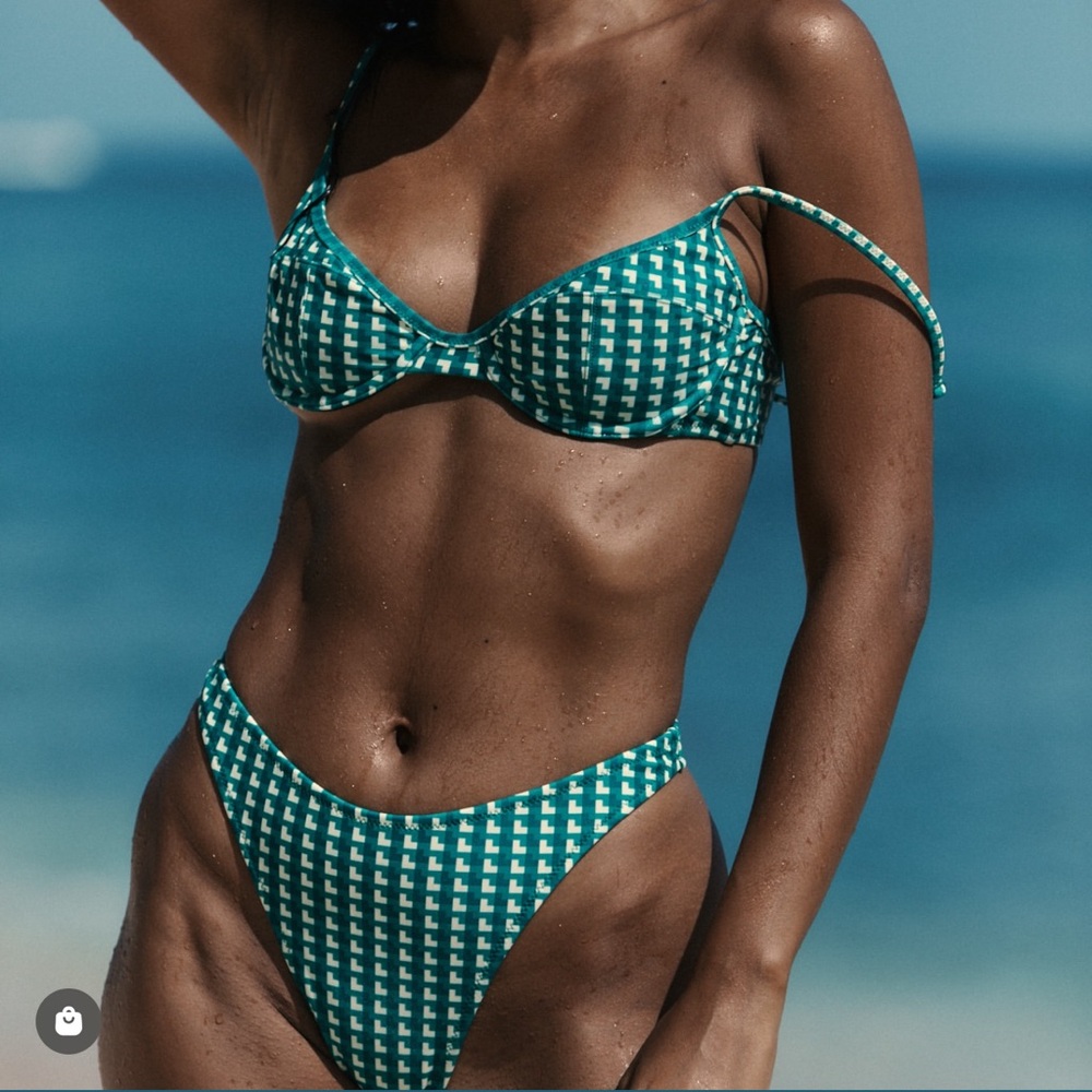 Beach Week Verde Geo Bikini Bottom